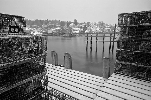 Snowy docks